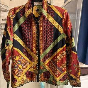 Hermes Patterned Button-Up Shirt